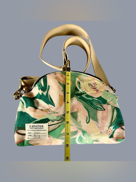 R. Riveter Floral Hopper Crossbody Bag USA Made - Picture 11 of 16